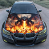 Fire Dragon Demon Hood Wrap Graphic – Custom Vinyl Decal for Cars, Trucks & SUVs