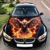 Fire Eagle Hood Hood Wrap Graphic – Custom Vinyl Decal for Cars, Trucks & SUVs