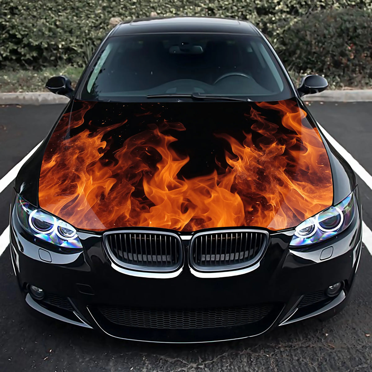 Fire Flames Hood Wrap – Custom Vinyl Decal for Cars, Trucks & SUVs