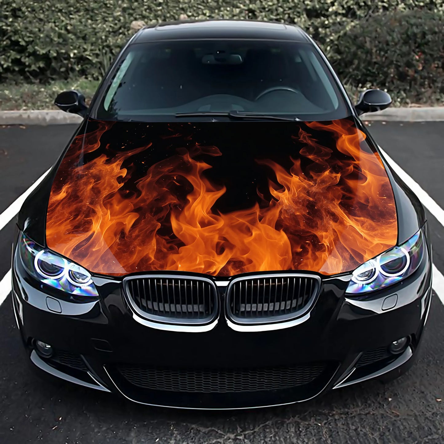Fire Flames Hood Wrap – Custom Vinyl Decal for Cars, Trucks & SUVs