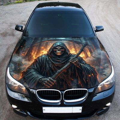 Fire Grim Reaper Hood Wrap