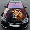 Flaming Lion Art Hood Wrap – Custom Vinyl Decal for Cars, Trucks & SUVs