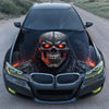 Flaming Skull Warrior Hood Wrap – Custom Vinyl Decal for Cars, Trucks & SUVs