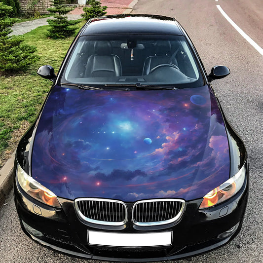 Galaxy Space Hood Wrap – Custom Vinyl Decal for Cars, Trucks & SUVs