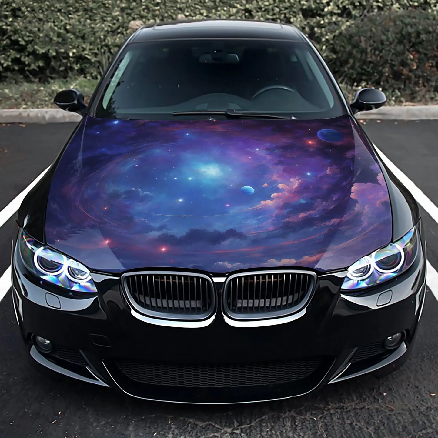 Galaxy Space Hood Wrap – Custom Vinyl Decal for Cars, Trucks & SUVs