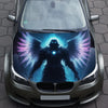Ghostly Angel Hood Wrap – Custom Vinyl Decal for Cars, Trucks & SUVs L