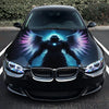 Ghostly Angel Hood Wrap – Custom Vinyl Decal for Cars, Trucks & SUVs L