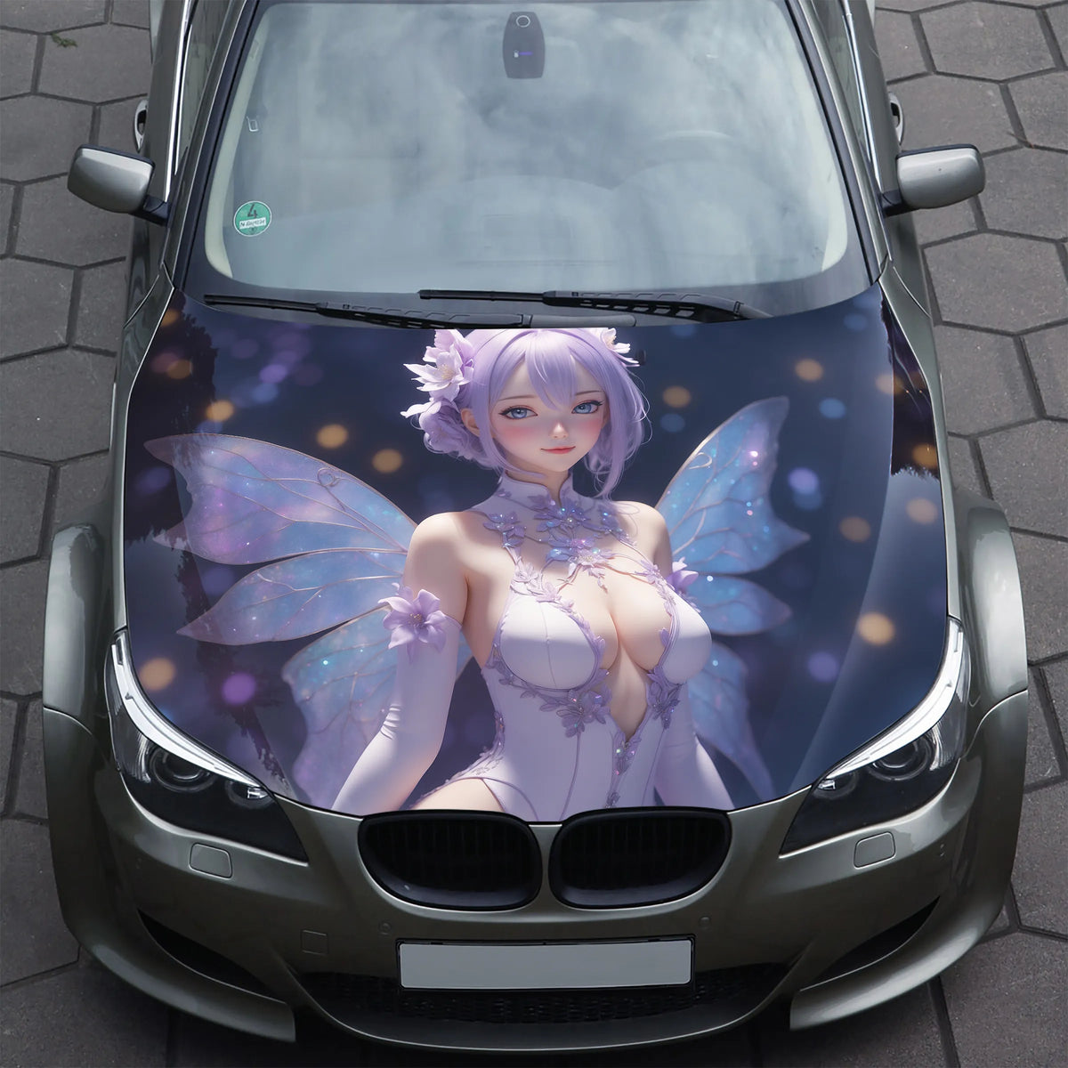 Girl Anime Hood Wrap – Custom Vinyl Decal for Cars, Trucks & SUVs vinyl