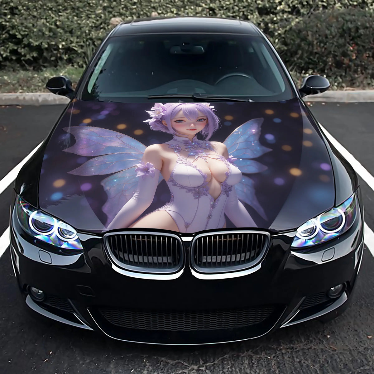 Girl Anime Hood Wrap – Custom Vinyl Decal for Cars, Trucks & SUVs vinyl