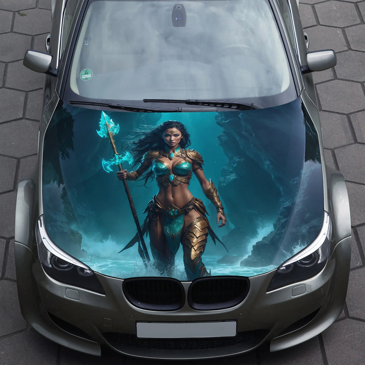Girl War Goddess Hood Wrap – Custom Vinyl Decal for Cars, Trucks & SUVs