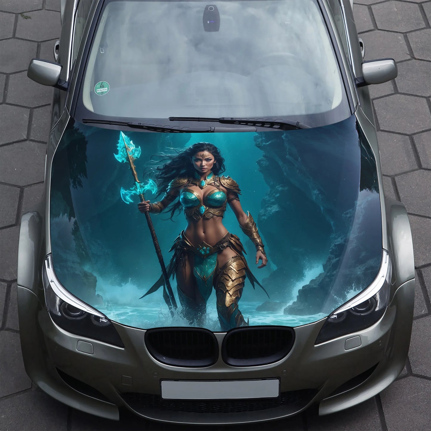 Girl War Goddess Hood Wrap – Custom Vinyl Decal for Cars, Trucks & SUVs