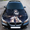 Girl with Katana Hood Wrap – Custom Vinyl Decal for Cars, Trucks & SUVs