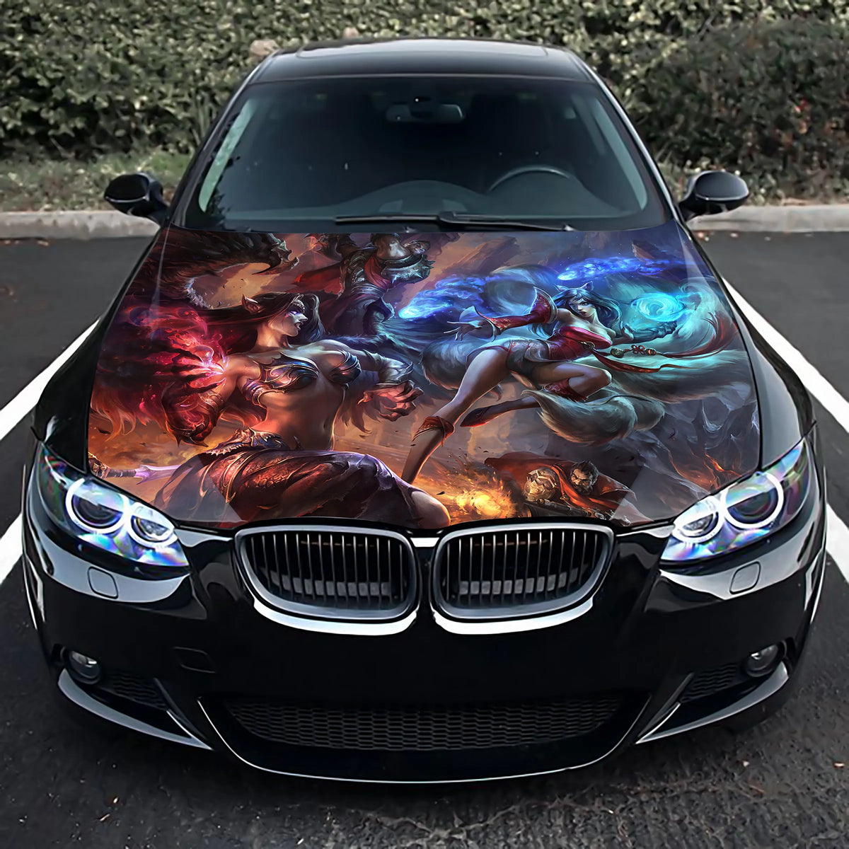 Girls War, Warrior Women Hood Wrap – Custom Vinyl Decal for Cars, Trucks & SUVs