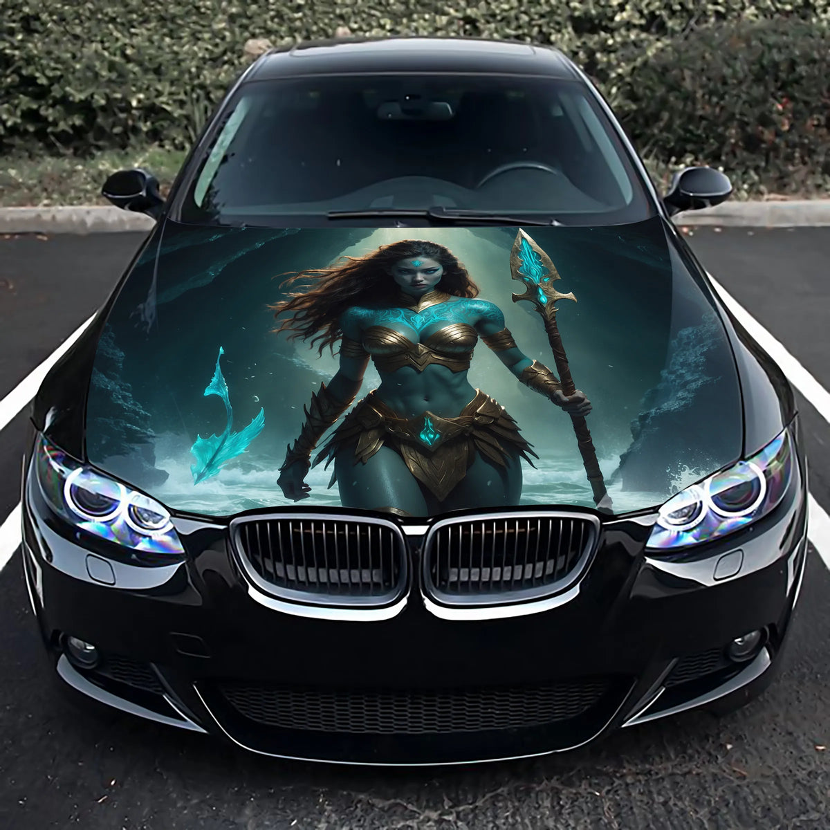 Goddess War Girl Hood Wrap – Custom Vinyl Decal for Cars, Trucks & SUVs