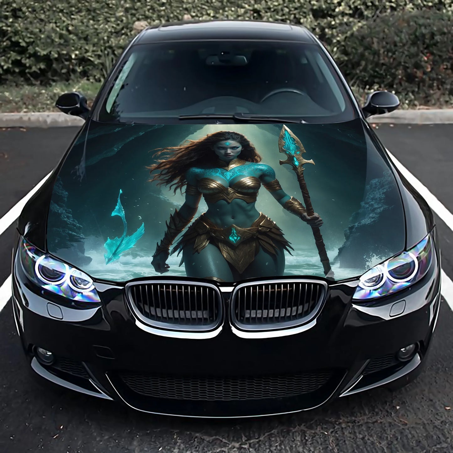 Goddess War Girl Hood Wrap – Custom Vinyl Decal for Cars, Trucks & SUVs
