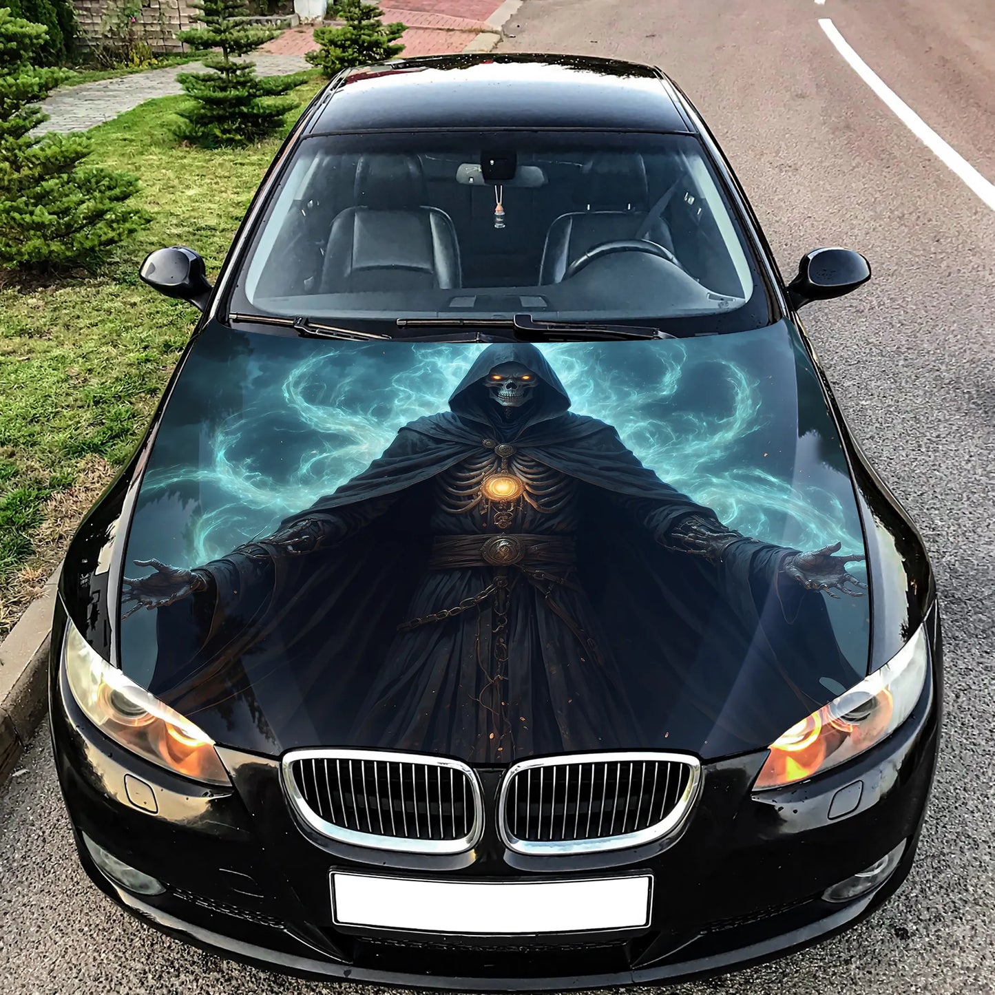 Grim Reaper Hood Wrap – Custom Vinyl Decal for Cars, Trucks & SUVs
