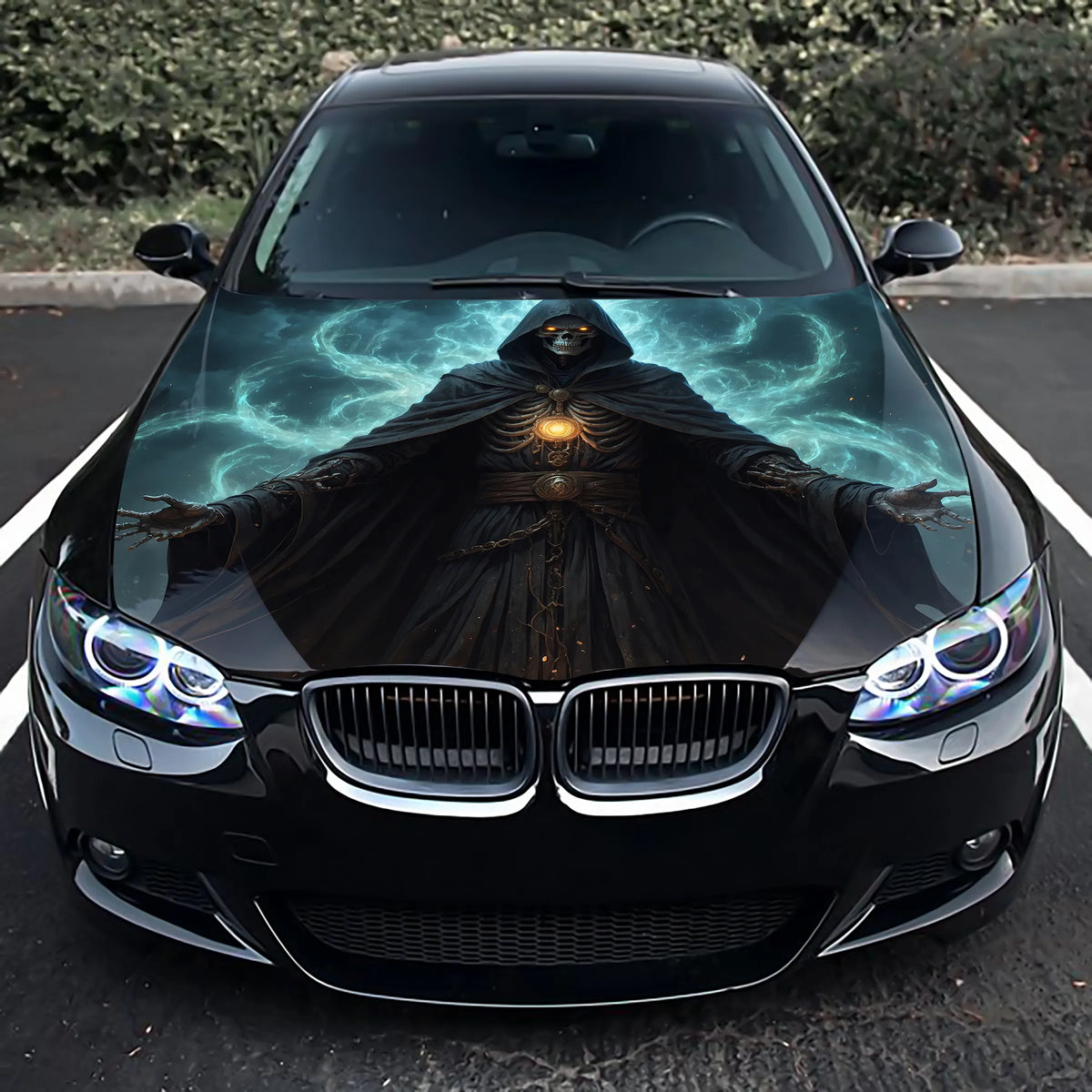 Grim Reaper Hood Wrap – Custom Vinyl Decal for Cars, Trucks & SUVs