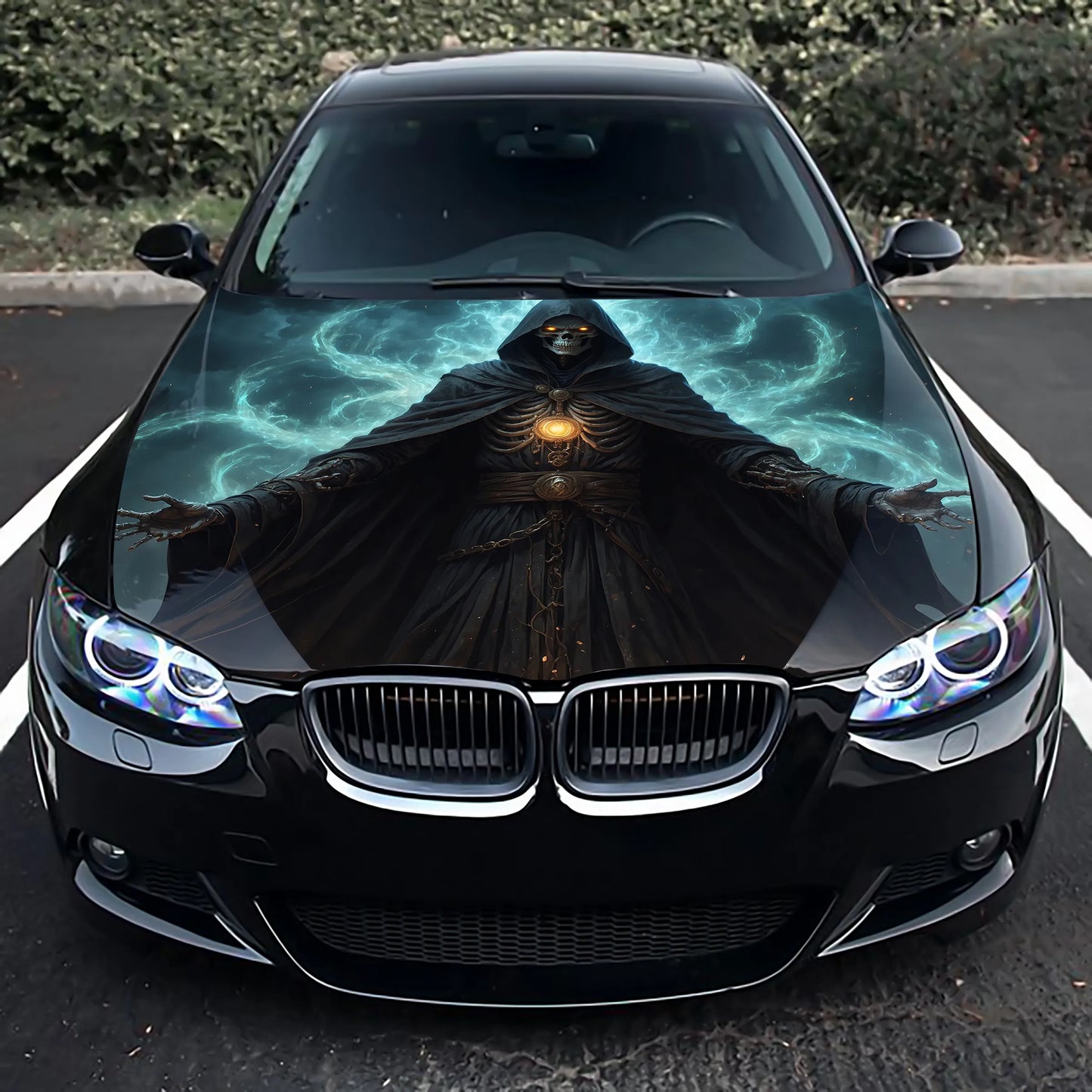 Grim Reaper Hood Wrap – Custom Vinyl Decal for Cars, Trucks & SUVs