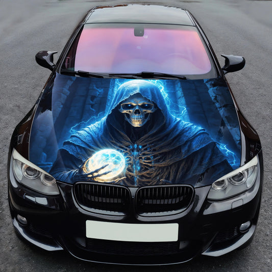 Grim Reaper Magic Orb Hood Wrap – Custom Vinyl Decal for Cars, Trucks & SUVs