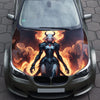 Hell Female Demon Hood Wrap – Custom Vinyl Decal for Cars, Trucks & SUVs