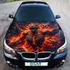 Hellfire Demon Car Hood Wrap Graphic – Custom Vinyl Decal for Cars, Trucks & SUVs