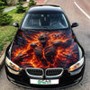 Hellfire Demon Car Hood Wrap Graphic – Custom Vinyl Decal for Cars, Trucks & SUVs