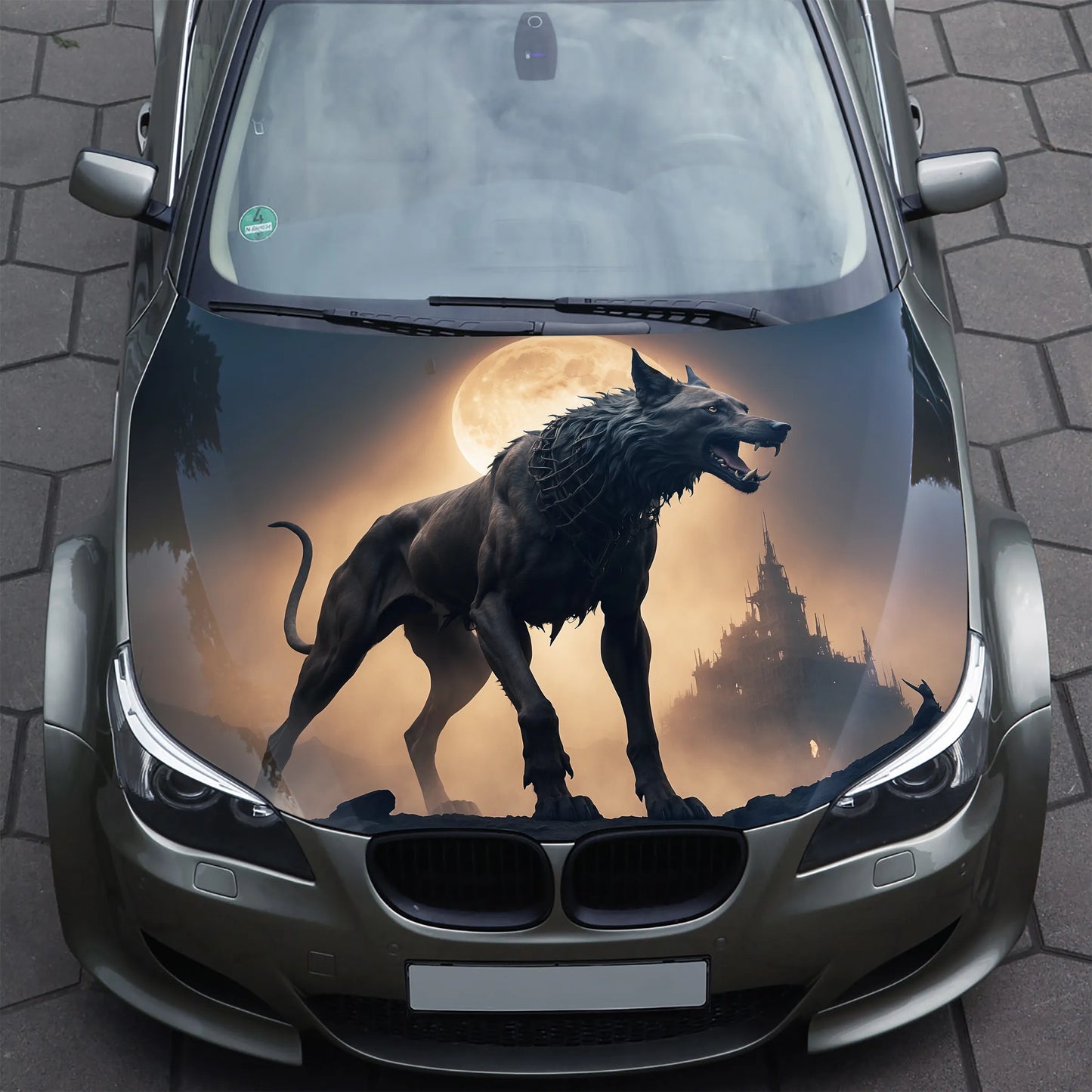 Hellhound Hood Wrap – Custom Vinyl Decal for Cars, Trucks & SUVs