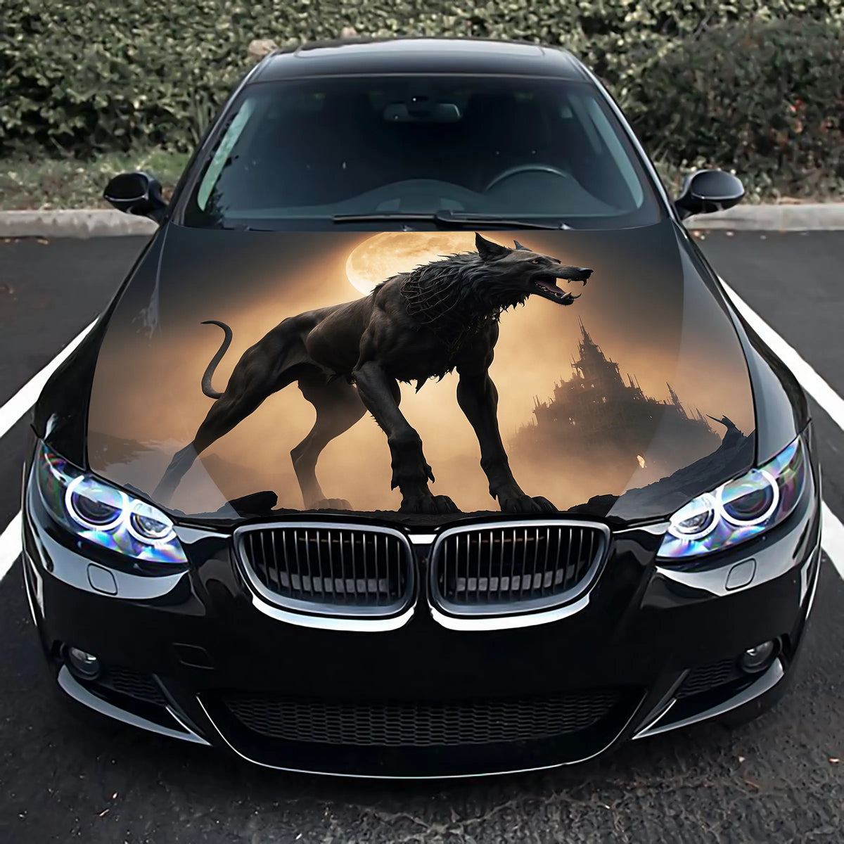 Hellhound Hood Wrap – Custom Vinyl Decal for Cars, Trucks & SUVs