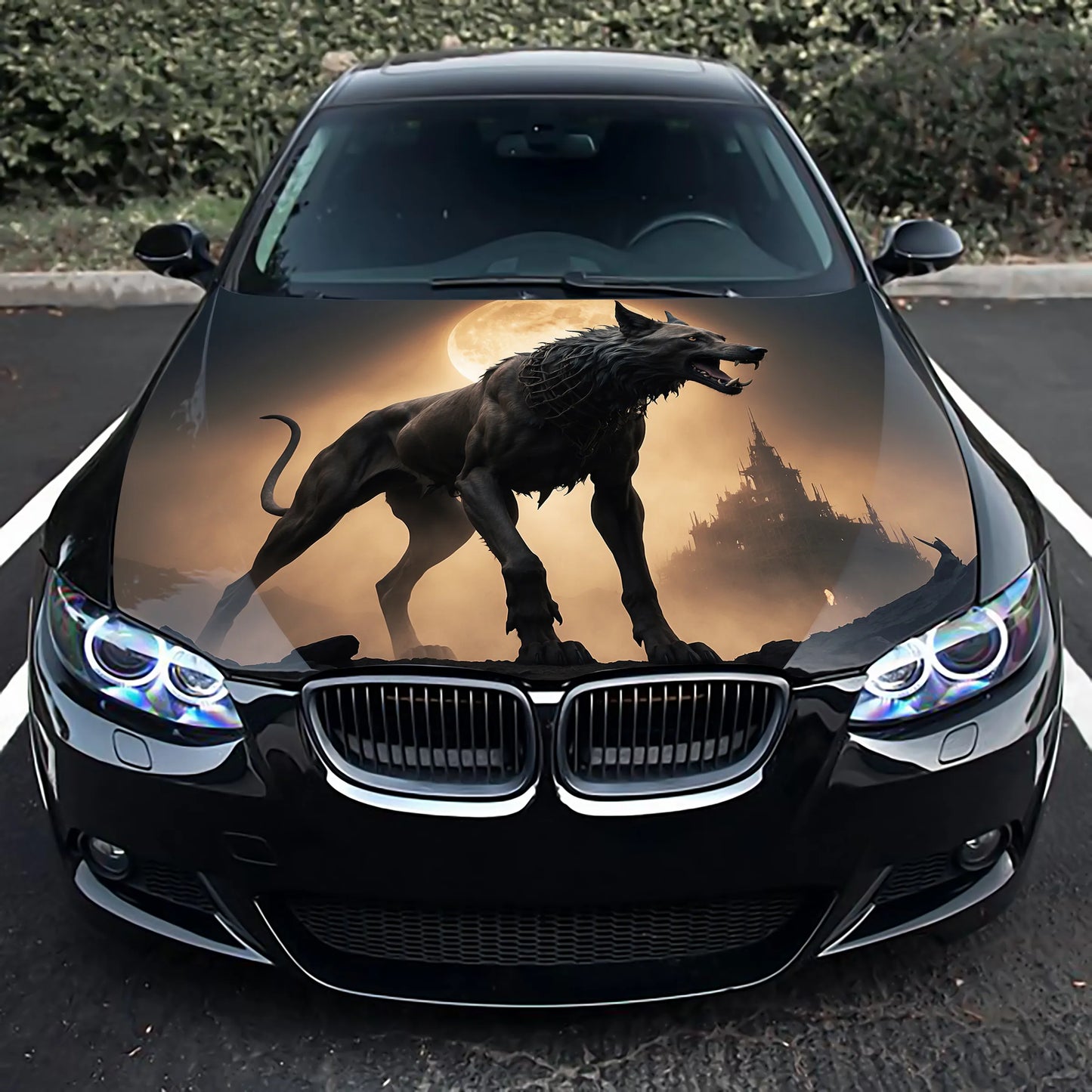 Hellhound Hood Wrap – Custom Vinyl Decal for Cars, Trucks & SUVs