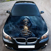 Hooded Skull Candle Hood Wrap Graphic – Custom Vinyl Decal for Cars, Trucks & SUVs