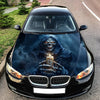 Hooded Skull Candle Hood Wrap Graphic – Custom Vinyl Decal for Cars, Trucks & SUVs