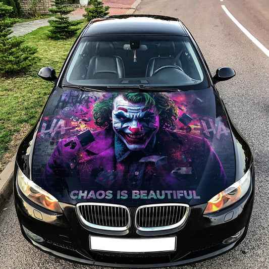 Joker Urban Chaos Hood Wrap Graphic – Custom Vinyl Decal for Cars, Trucks & SUVs