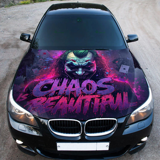 Joker Street Art Hood Wrap Graphic – Custom Vinyl Decal for Cars, Trucks & SUVs