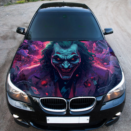 Joker Insanity Hood Wrap Graphic – Custom Vinyl Decal for Cars, Trucks & SUVs