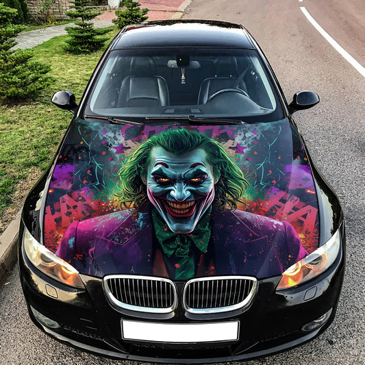 Joker Smile Hood Wrap Graphic – Custom Vinyl Decal for Cars, Trucks & SUVs