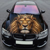 King Lion Crown Hood Wrap Graphic – Custom Vinyl Decal for Cars, Trucks & SUVs