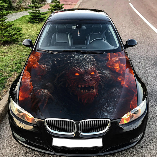 Lava Monster Hood Wrap – Custom Vinyl Decal for Cars, Trucks & SUVs