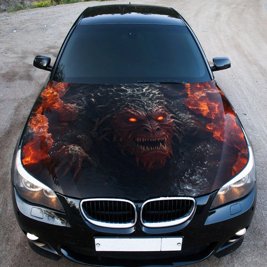 Lava Monster Hood Wrap – Custom Vinyl Decal for Cars, Trucks & SUVs