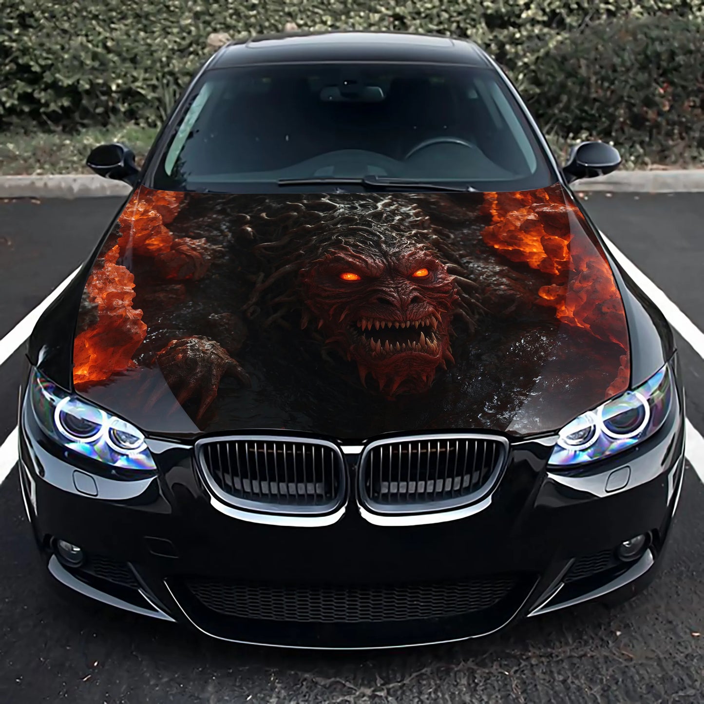 Lava Monster Hood Wrap – Custom Vinyl Decal for Cars, Trucks & SUVs