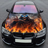 Lava Skull Reaper Hood Wrap Graphic – Custom Vinyl Decal for Cars, Trucks & SUVs