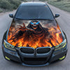 Lava Skull Reaper Hood Wrap Graphic – Custom Vinyl Decal for Cars, Trucks & SUVs