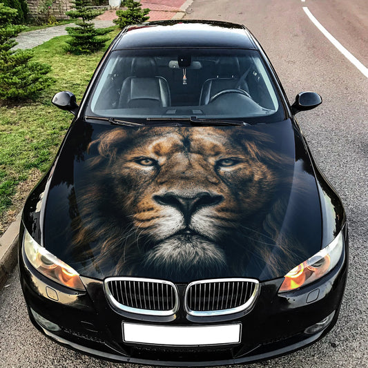 Lion Hood Wrap – Custom Vinyl Decal for Cars, Trucks & SUVs