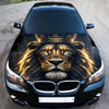 Lion King Crowned Hood Wrap Graphic – Custom Vinyl Decal for Cars, Trucks & SUVs