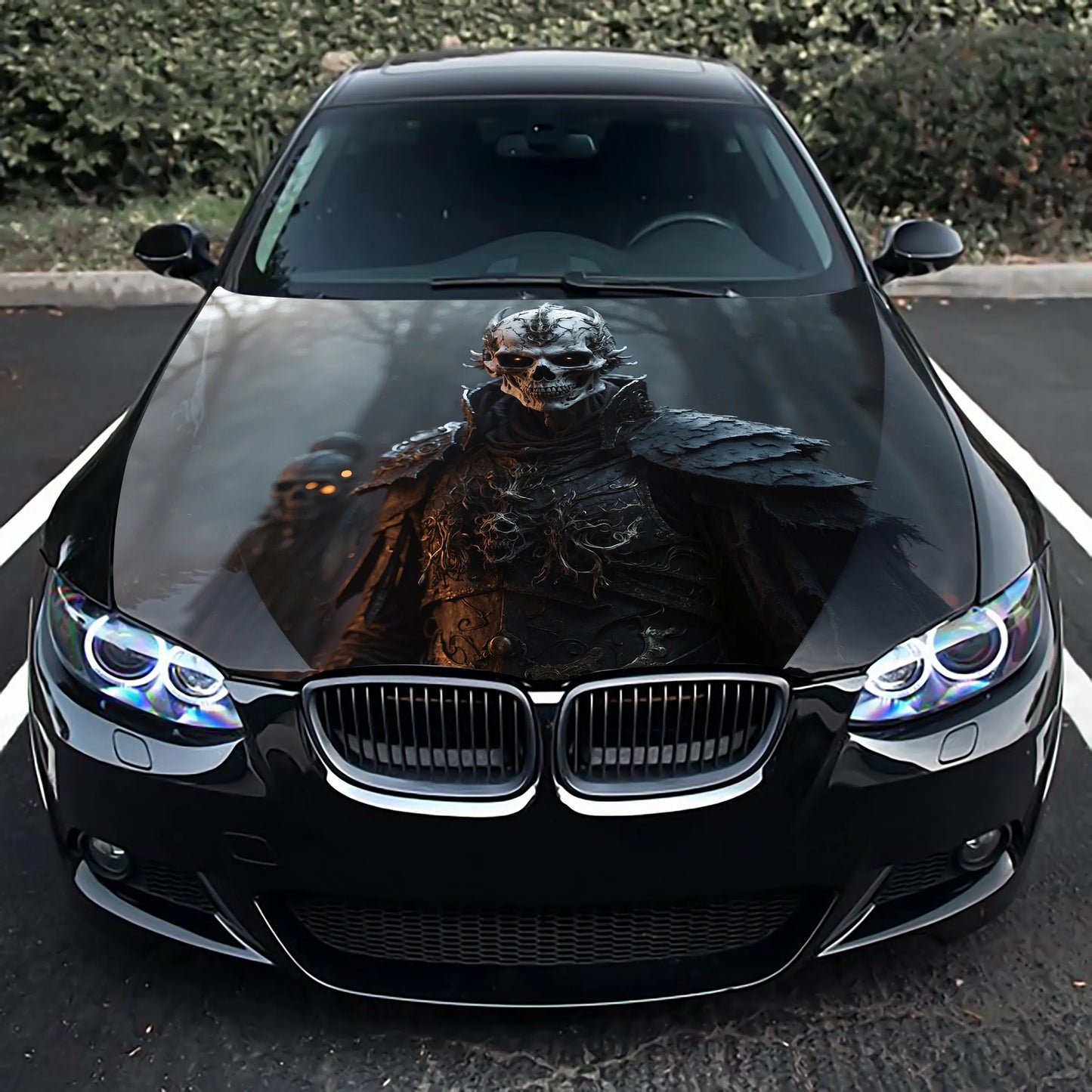Male Warlock Hood Wrap – Custom Vinyl Decal for Cars, Trucks & SUVs