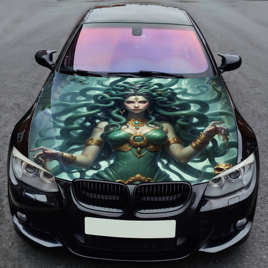 Medusa Gorgon Fantasy Art Hood Wrap – Custom Vinyl Decal for Cars, Trucks & SUVs