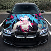 Miku Anime Girl Hood Wrap – Custom Vinyl Decal for Cars, Trucks & SUVs
