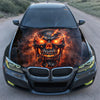 Molten Skull Fire Hood Wrap Graphic – Custom Vinyl Decal for Cars, Trucks & SUVs