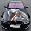 Moonlight Wolf Girl Hood Wrap – Custom Vinyl Decal for Cars, Trucks & SUVs