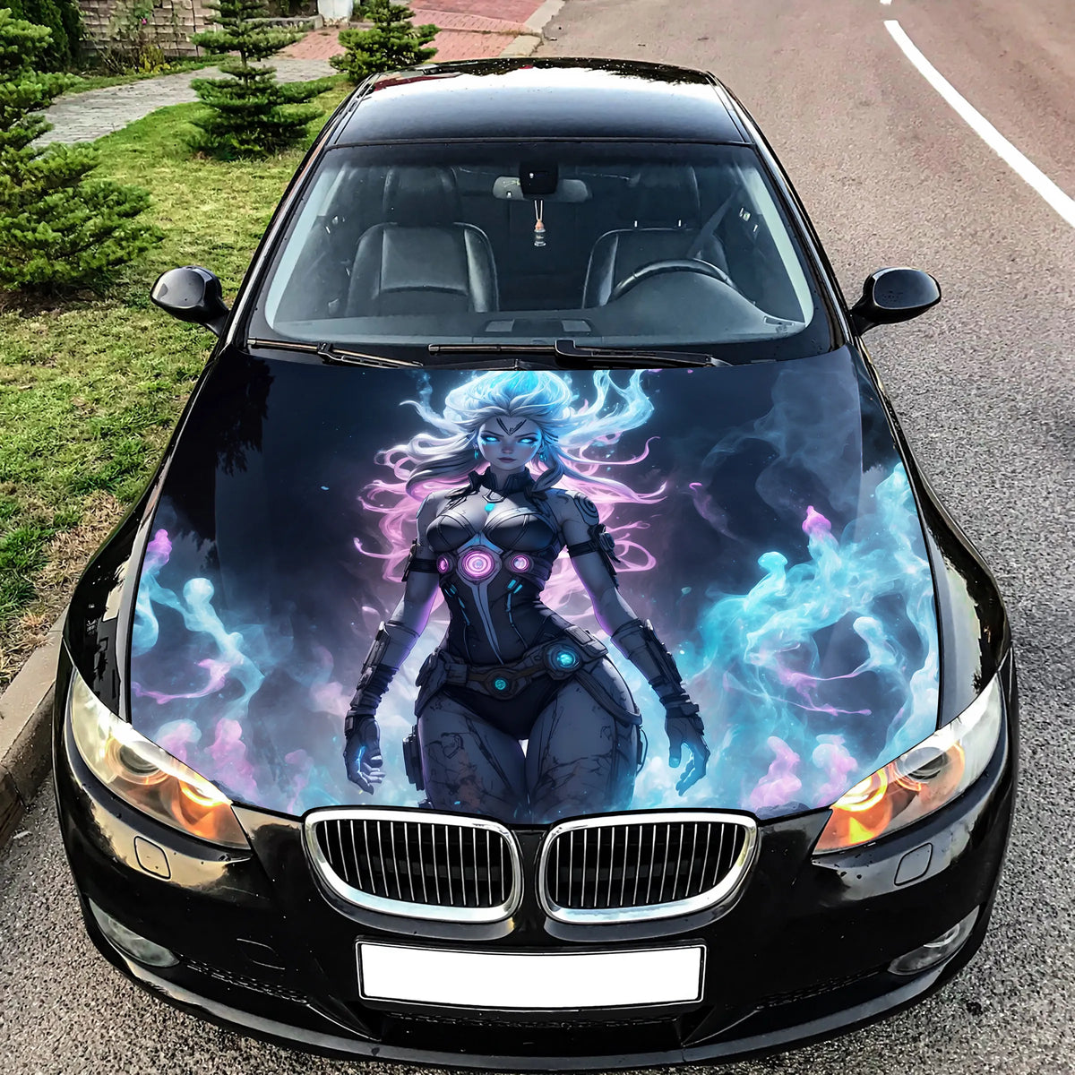 Mystical Sexy Girl Hood Wrap – Custom Vinyl Decal for Cars, Trucks & SUVs