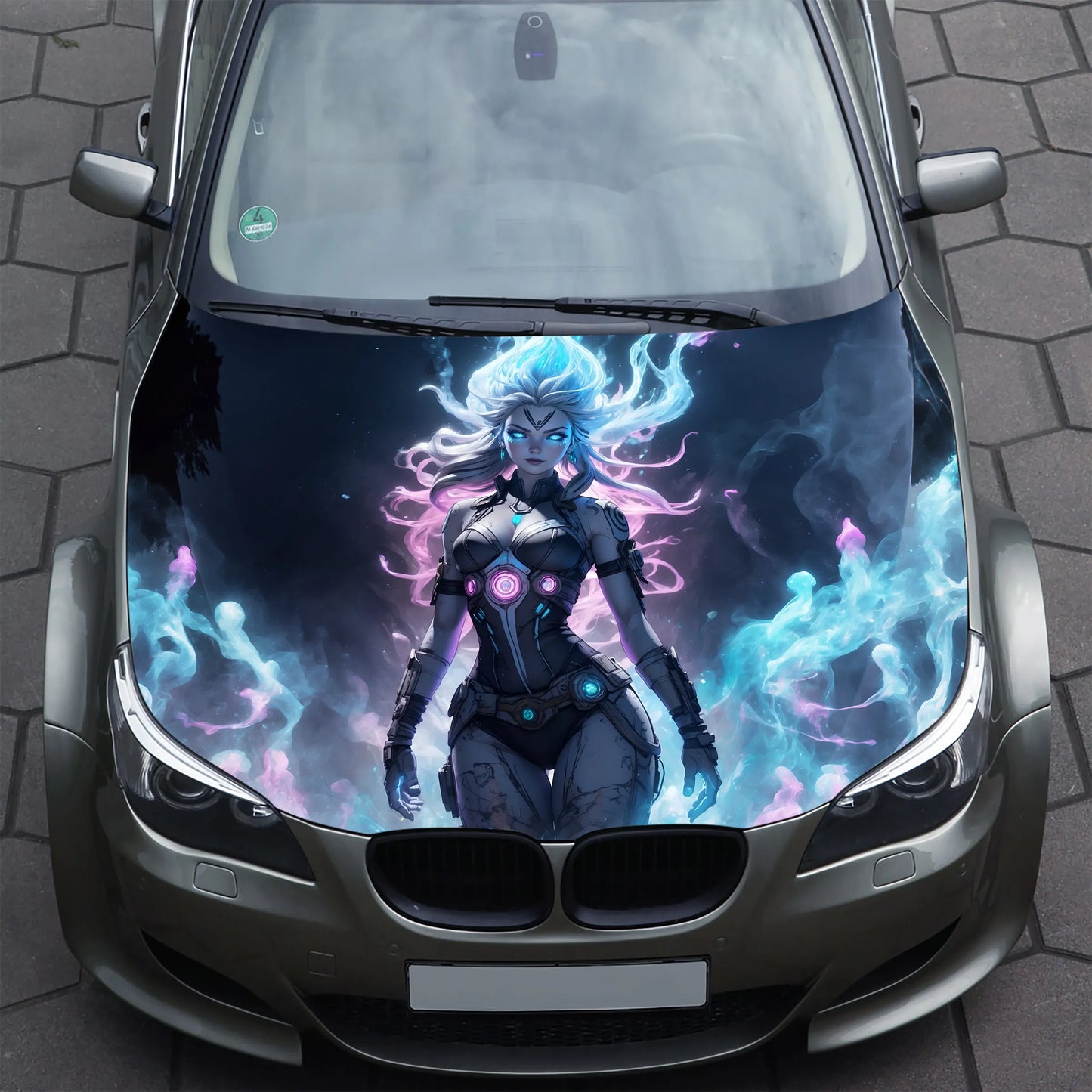 Mystical Sexy Girl Hood Wrap – Custom Vinyl Decal for Cars, Trucks & SUVs